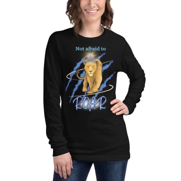 Not Afraid to Roar – Survivor Strength Long Sleeve Tee