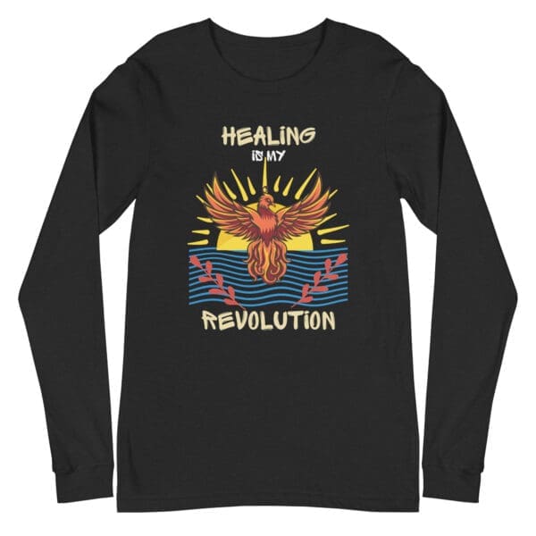 Healing Is My Revolution – Phoenix Survivor Long Sleeve Tee - Image 7