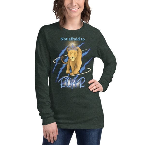 Not Afraid to Roar – Survivor Strength Long Sleeve Tee - Image 4