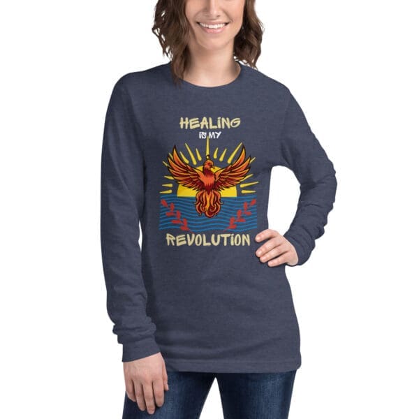 Healing Is My Revolution – Phoenix Survivor Long Sleeve Tee - Image 8