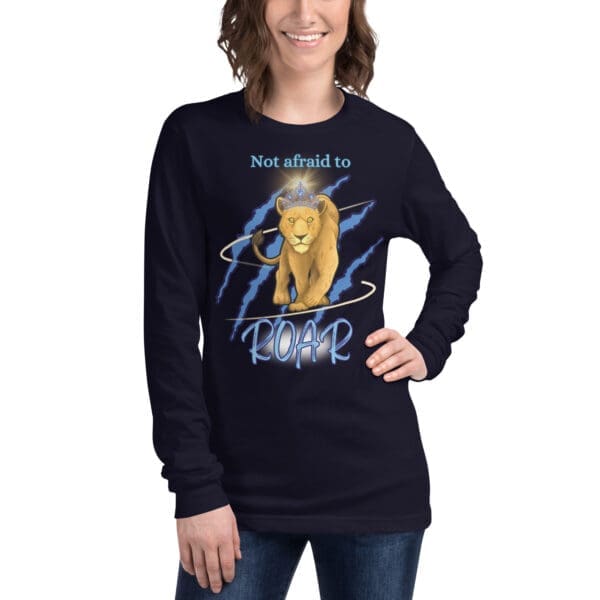 Not Afraid to Roar – Survivor Strength Long Sleeve Tee - Image 2