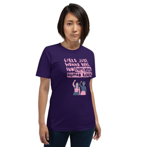 Girls Just Wanna Have Fun-damental Human Rights T-Shirt - Image 2